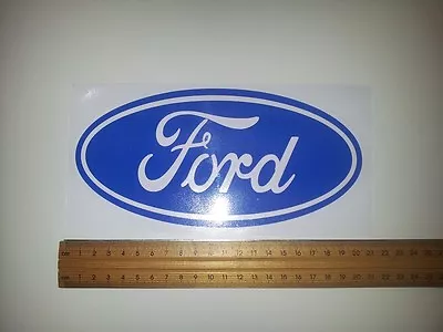 Ford Blue Oval Vinyl Sticker / Decal 195mm X 95mm • $6.50