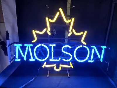 Molson Beer Neon Sign Works Lights Up • $400