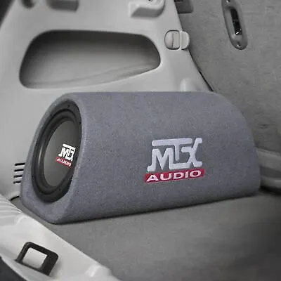 MTX RT8PT Road Thunder Universal 120W Powered Vented Ported 8  Subwoofer Tube • $179.95