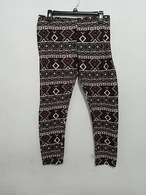 No Boundaries Junior's Multicolored Navajo Tribal Print Soft Leggings Size 15/17 • $8.75