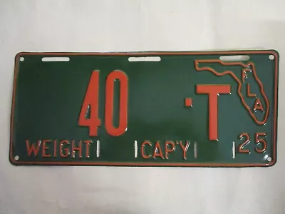 1925 Florida LOW # License Plate Tag LOW # UNIQUE • $325