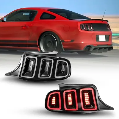 For 10-14 Mustang US Style LED Sequential Tail Lights Turn Signal Black Clear • $399.99
