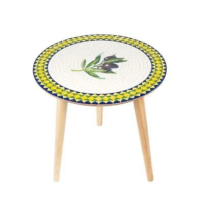 £1318.50 • Buy Olive Branch Mosaic Table Gift Plant 5Th Anniversary Wood Gift Entry Way Table