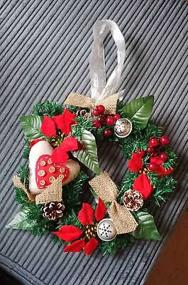 Handmade Christmas Festive Wreath • £8