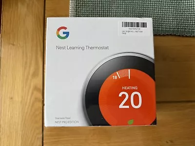 Google Nest Learning Thermostat (3rd Generation) Smart Thermostat - Stainless… • £119.99