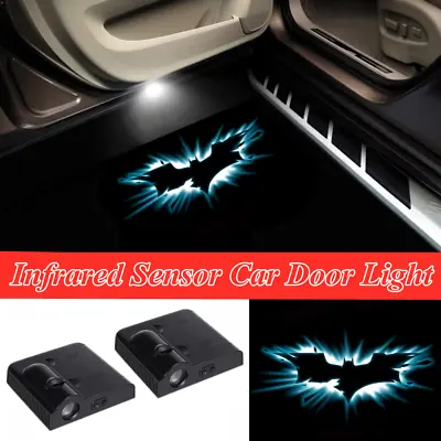 2x LED Dark Knight Batman Car Door Welcome Laser Projector Ghost Shadow Lights • $18.04