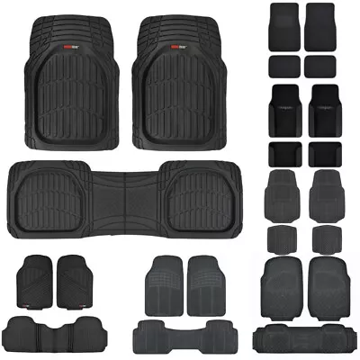 All Weather Heavy Duty Car Floor Mats Rubber Carpet Easy Installation Multi Set • $19.99