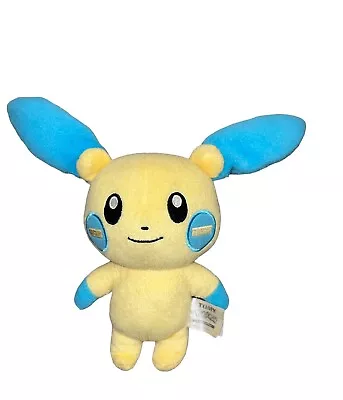 2015 Tomy Pokemon Minun Plush Stuffed Animal Plush Toy Yellow & Blue • $14