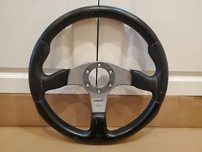 Momo Race Typ D35 Kba 70116 Genuine Leather Steering Wheel Dc2 Eg6 S13 S14 R32 • $100