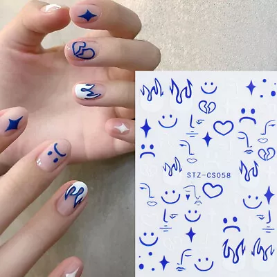 37 Styles Drawing Pattern Nail Stickers Waterproof Nail Art Design DIY Decals • $1.98