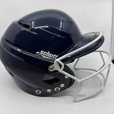 Schutt Softball Helmet With Mask Navy Blue 311300 S SSMC IAI • $12.99