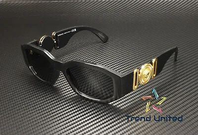VERSACE VE4361 GB1 87 Black Grey 53 Mm Unisex Sunglasses • $149.95