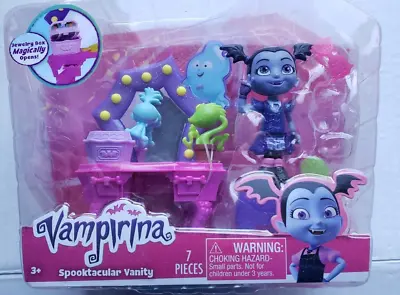 Disney Junior VAMPIRINA Spooktacular Vanity Set Jewelry Box Magically Opens NIP • $11.99