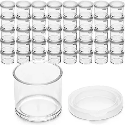 40 Plastic Mini Containers With Lids 0.5oz Craft Storage Containers For Bea... • $18.64