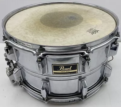 (READ DESCRIPTION) Pearl S714ED Super Hoop 14 X8  Inch Snare Steel Shell Japan • $261.23