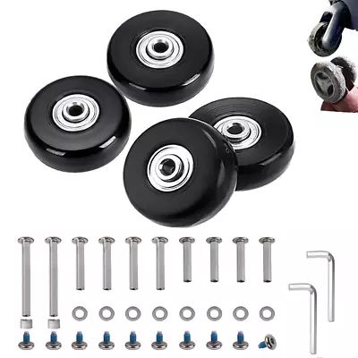 40Mm Set Of 4 Luggage Suitcase Replacement Wheels For Trolley Case Wheels Travel • $20.45
