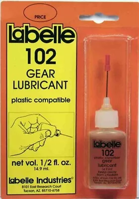 LaBelle 102 Plastic Compact Gear Oil Multi-Purpose Medium Vicosity Bottle 1/2 Oz • $9.50