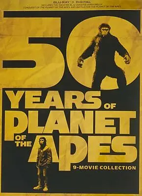 $39.99 • Buy Planet Of The Apes 9-Movie Collection Blu-ray + 4K Trilogy + Collectible Cards~!