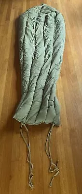 Vintage Military Down Filled Cold Weather Mummy Sleeping Bag No Tag Or Insignia • $40