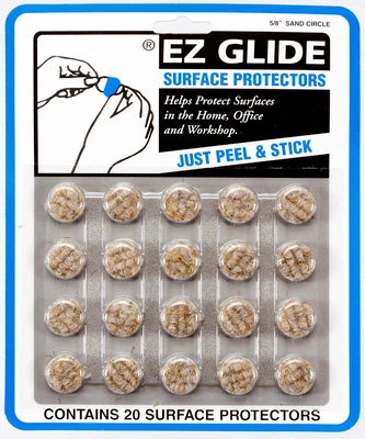$7.45 • Buy EZ Glide 5/8  Circle Surface Protectors, Hardwood Floor Felt Prevent Scratch