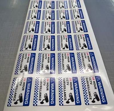 24 PACK Warning CCTV Security Surveillance Camera Sticker Sign 100mm X 80mm • $24.95