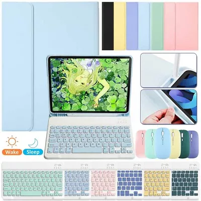 $40.95 • Buy Bluetooth Keyboard Mouse With Case Cover For IPad 5/6th 7/8/9th Gen Air 5th Pro