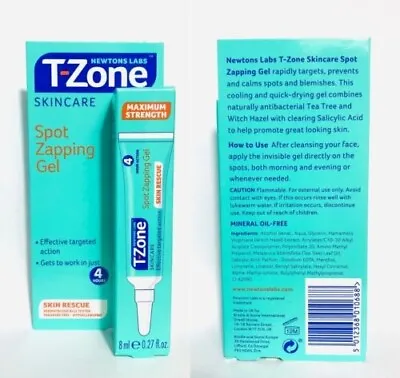 Zapping Gel T-Zone Skin Care Rapid Action Spot Gel Fast Postage UK Seller 8ml  • £4.99