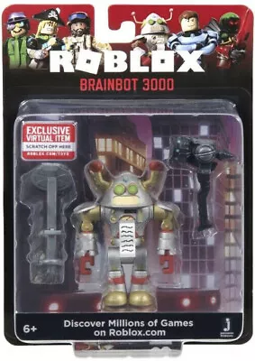 Roblox Brainbot 3000 Action Figure New In Box Robot Toy With Virtual Item Code • $9.99