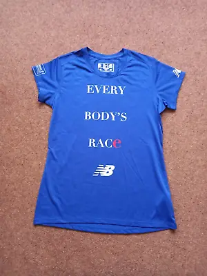 Ladies New Balance London Marathon 2018 Crew T-shirt Size Medium • £8