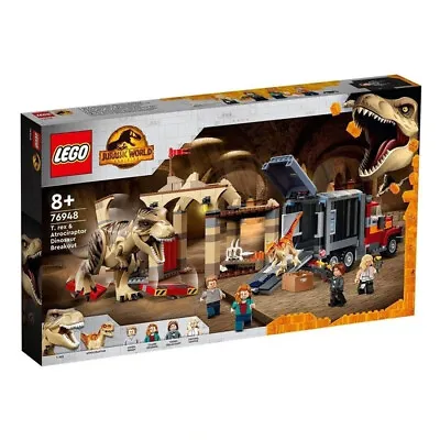 LEGO Jurassic World T. Rex & Atrociraptor Dinosaur Breakout (76948) • $149.58