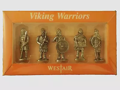 NEW Westair Viking Warriors Set Of 5 Pewter? Miniature 1.5  Figurines UK • $12.50