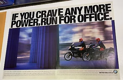 1995 BMW K1100LT & K1100RS Motorcycles Vintage Print Ad • $7