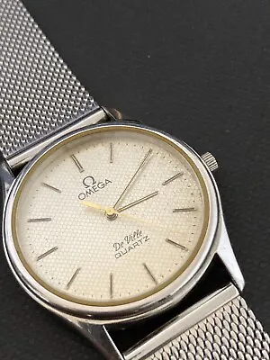 Vintage Omega Deville Quartz Stainless Steel Watch • $1110