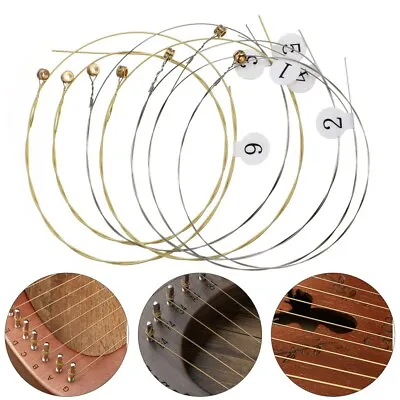 7pcs Instrument Parts Steels Helpful Fittings Parts For Lyre Harp • $6.54