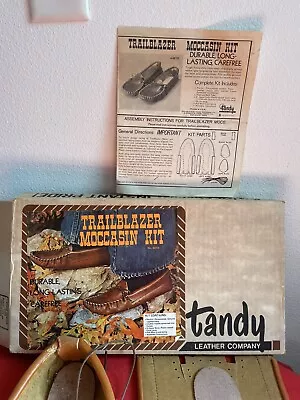 Vintage Tandy Leather Trailblazer Moccasin Kit #4616 Made Usa • $20