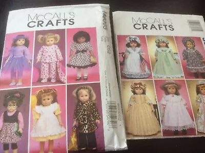 McCall’s Crafts Patterns 18” Dolls #3627 #M6005 Mixed Outfits Pioneer Outfit  • $0.99