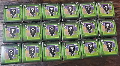 Lot Of 18 Minecraft MOB HEAD MINIS The Night Series 15 Years Blind Boxes NEW! • $64.97