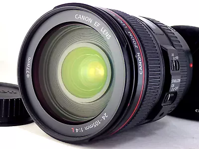 Canon EF 24-105mm F/4 L IS USM Zoom AF Lens W/Hood Macro EOS SLR Camera Fm Japan • $914.10