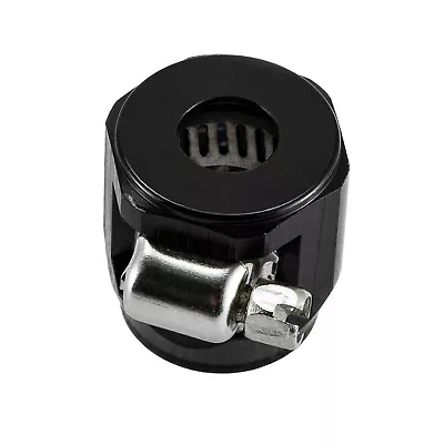 Black -6AN Hose End Cover Fitting Adapter W/Hex Hose Finisher Clamp US • $5.99