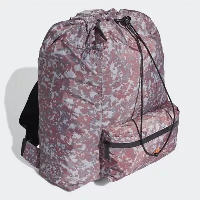 Adidas X Stella McCartney Backpack Gym Sack All Over Print Purple Camo Snake BAG • $72.88