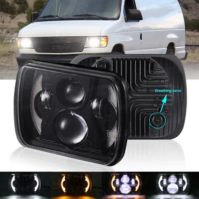 7x6 5x7  LED Headlight Hi/Lo DRL Beam For Ford E-100 E-150 E-250 E-350 Econoline • $34.99