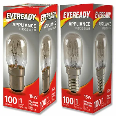 £2.25 • Buy Eveready 15w Fridge / Appliance / Sewing Machine Pygmy Bulb SES E14 SBC B15 240v