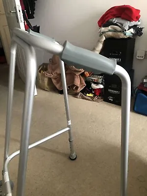 SimplyMed Lightweight Aluminium Walking Zimmer Frame Front Wheels Mobility Aid • £16