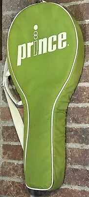 Vintage Prince Tennis Racket Bag - Triple Racquet Carrier 70s Green Canvas  • $50