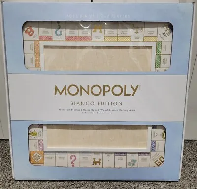 Monopoly Bianco Edition Luxe Luxury Foil-Stamped Wood Game Board WS Games • $139.95