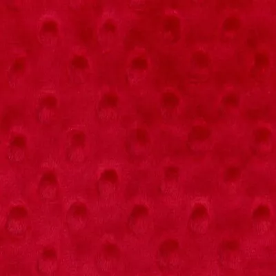 Shannon Red Dimple Dot Cuddle Solid 100% Polyester 58/60  Wide Minky Fabric BTY • £23.15