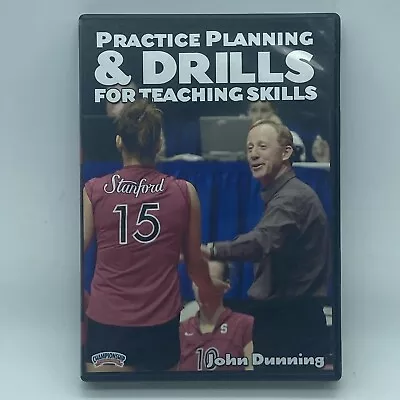 Practice Planning & Drills For Teaching Skills DVD 1999 Volleyball John Dunning • $21.21