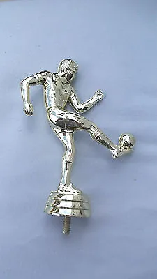 $7.95 • Buy Lot Of 10 Soccer Male Kicker Ball On Foot Trophy Parts 5  Tall Allied
