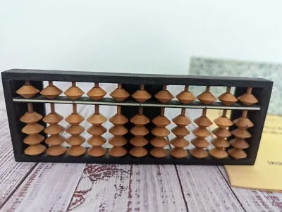 Vintage Japanese Wood Abacus In Box Kintaka Plus Satsumaya Abacus Soroban Manual • $20
