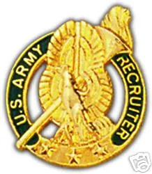 Army Recruiter Military  Lapel Hat Pin • $24.99